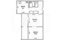 2 room apartment 42 m² Brest, Belarus