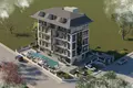 Жилой комплекс Новый проект апартаментов с видом на море и город Аланья