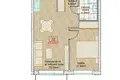 Квартира 2 комнаты 44 м² Рига, Латвия