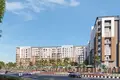 Residential complex Rukan Tower Residence with a swimming pool and gardens, Dubai Land, Dubai, UAE