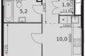 Mieszkanie 1 pokój 35 m² Moskwa, Rosja