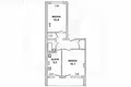 2 room apartment 49 m² Staroje Sialo, Belarus