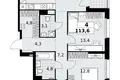 Квартира 4 комнаты 114 м² район Коммунарка, Россия