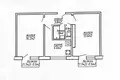 Квартира 2 комнаты 42 м² Минск, Беларусь