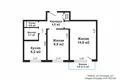 2 room apartment 39 m² Minsk, Belarus