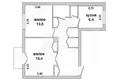 Квартира 2 комнаты 60 м² Брест, Беларусь