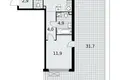 3 room apartment 93 m² Moscow, Russia