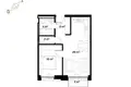 1 bedroom apartment 42 m² Riga, Latvia
