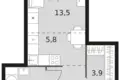 Квартира 1 комната 33 м² Москва, Россия