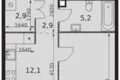 Apartamento 1 habitación 36 m² North-Western Administrative Okrug, Rusia