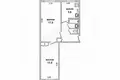 2 room apartment 44 m² Brest, Belarus