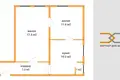 Mieszkanie 2 pokoi 48 m² Viasieja, Białoruś