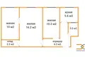 3 room apartment 55 m² Sluck, Belarus