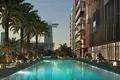 Wohnkomplex Azizi Riviera I — residential complex by Azizi Developments with a view of the promenade in Meydan One, Dubai