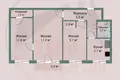 Appartement 3 chambres 57 m² Minsk, Bélarus