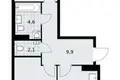 Квартира 2 комнаты 57 м² район Троицк, Россия