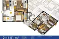 2 bedroom apartment 51 m² Budva, Montenegro