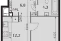 Mieszkanie 1 pokój 36 m² Moskwa, Rosja