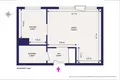 1 room apartment 31 m² Warsaw, Poland