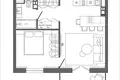 1 room apartment 46 m² Minsk, Belarus