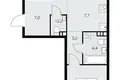 Wohnung 3 zimmer 60 m² poselenie Sosenskoe, Russland