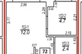 Квартира 2 комнаты 19 м² Рига, Латвия
