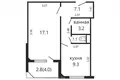 Квартира 1 комната 41 м² Минск, Беларусь