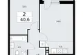 Квартира 2 комнаты 41 м² район Внуково, Россия