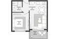 Wohnung 1 zimmer 43 m² Gazipasa, Türkei
