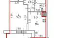 Квартира 1 комната 36 м² Парголово, Россия