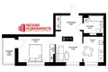 Mieszkanie 2 pokoi 60 m² Grodno, Białoruś