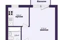 Wohnung 1 zimmer 30 m² Maladsetschna, Weißrussland