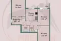 3 room apartment 66 m² Barysaw, Belarus