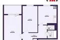 2 room apartment 54 m² Minsk, Belarus