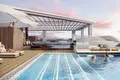 Residential complex New Tivano Residence with swimming pools and lounge areas near the beach, Dubai Islands, Dubai, UAE