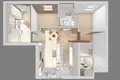 Apartamento 4 habitaciones 69 m² Poznan, Polonia