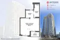 Квартира 1 комната 41 м² Минск, Беларусь