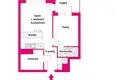 Mieszkanie 2 pokoi 42 m² Warszawa, Polska