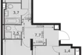 Apartamento 3 habitaciones 73 m² North-Western Administrative Okrug, Rusia