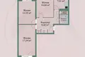 3 room apartment 64 m² Minsk, Belarus