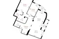Квартира 3 комнаты 95 м² Минск, Беларусь