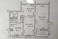 2 room apartment 53 m² Minsk, Belarus