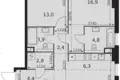 Квартира 2 комнаты 69 м² Северо-Западный административный округ, Россия