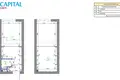 2 room apartment 27 m² Vilnius, Lithuania