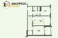 Wohnung 2 zimmer 56 m² Muhavecki selski Savet, Belarus