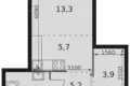 Apartamento 1 habitación 33 m² Moscú, Rusia