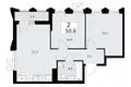 Mieszkanie 2 pokoi 51 m² Troick, Rosja