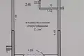 Mieszkanie 1 pokój 32 m² Mińsk, Białoruś