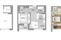 Квартира 2 комнаты 39 м² Минск, Беларусь