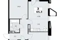 Apartamento 3 habitaciones 65 m² poselenie Sosenskoe, Rusia